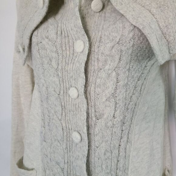 Anthropologie |‎ Northam Cottage Wool Blend Cardigan sz M - Picture 2 of 6